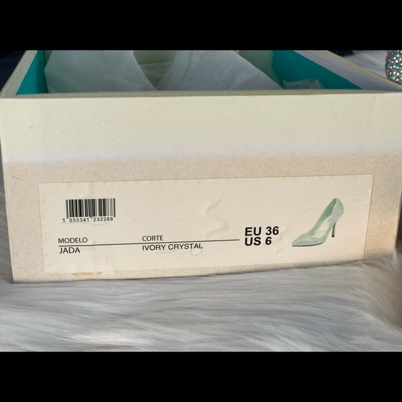 Benjamin Adams Jada ivory crystal heels - Picture 4 of 7